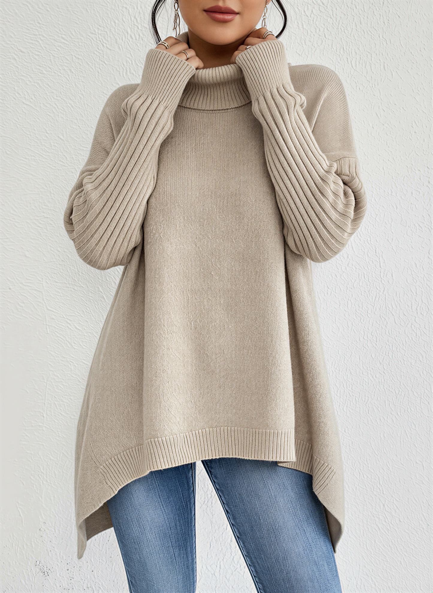 Kristin | Oversize Turtleneck Jumper for Women